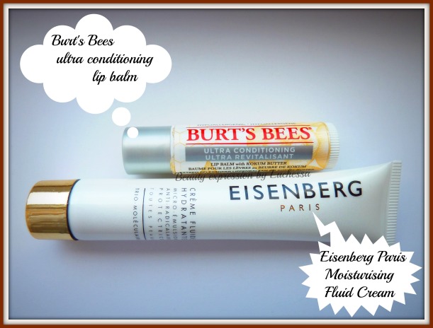 Burt's Bees lip balm, Eisenberg Fluid Cream